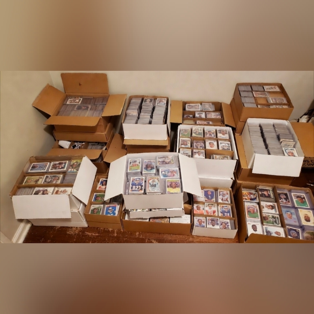 100 Football Cards Lot NFL Vintage Modern Mix Rookies Stars BONUS - Picture 2 of 3